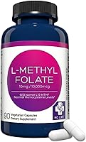 Vista 1 de MD Life - Suplemento de L-metilfolato de 10 mg – Suplemento de metilfolato L activo de grado profesional – 90 cápsulas – L-metilfolato 10 mg