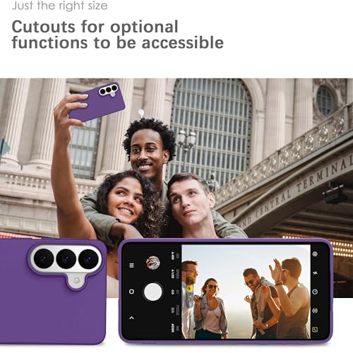 Coque silicone pour Samsung S26 Plus violette, finition soft-touch durable - 6