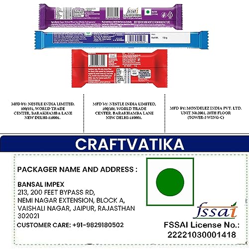 Image of CraftVatika Kundan Rakhi Set of 3 for Brother with Chocolate Gift Combo for Rakshabandhan with Greeting Card
