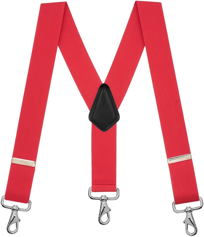 Suspender Store Classic Suspenders - 2-Inch Wide Elastic - Y-Back - Trigger Snap - 11 Colors & 4 Sizes Including Big & Tall