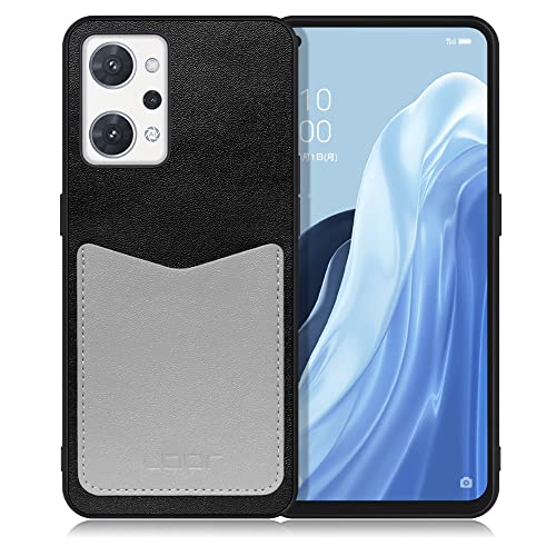LOOF Pass-Shell Series OPPO Reno9 A / Reno7 A OPG04 �p �s�N�Z�� �P�[�X �J�o�[ �p �P�[�X �J�o�[ �J�[�h���[ �|�P�b�g �L���b�V�����X FeliCa�Ή� �X�}�[�g���� ���������� ���킢�� [�u���b�N