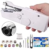 Handheld Sewing Machine - Mini Cordless Portable Electric Sewing Machine - Home Handy Stitch for Clothes Quick Repairing with 24 Accessories