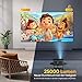 HORLAT Beamer 4K Heimkino 25000 Lumen, Full HD 1080P 【Android TV】, WiFi 6 Bluetooth Projektor, Auto/4P Trapezkorrektur 50% Zoom smart Projector für Smartphone/TV Stick
