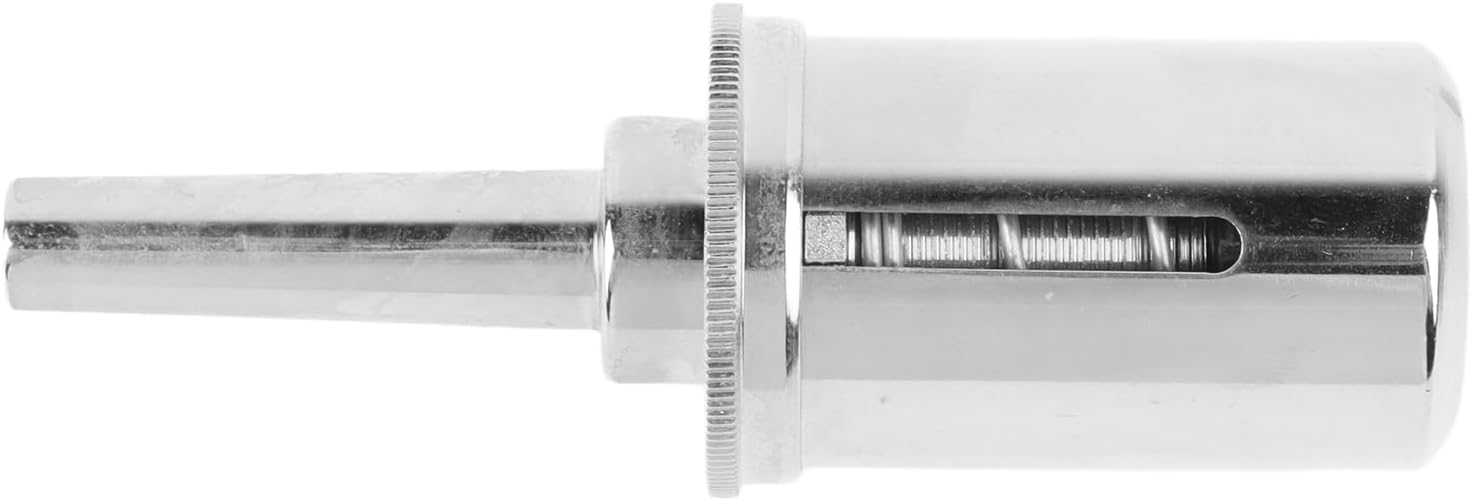 French Horn Pressure Reducing Valve, Brass French Horn Mouthpiece Valve, Adjustable Pressure Relief for Comfortable Blowing, Ergonomic Design for Better Training, Compatible with V (Silver)