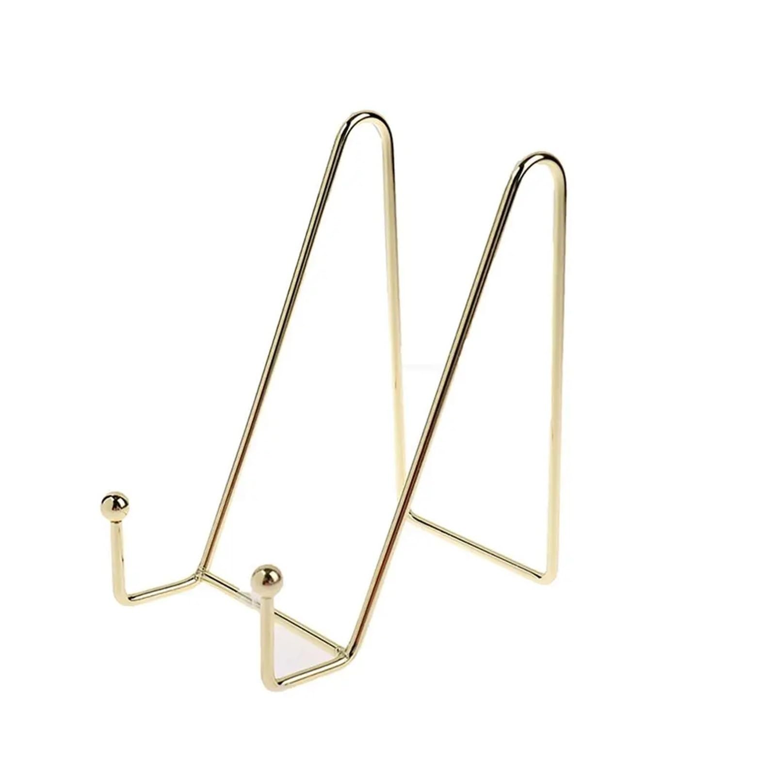 Xiehya Gold-M 5Pcs Plate Display Stand Picture Easel Stands Holder Pictures Frame Photo Decorative Dish Tabletop Art For Home(Gold-M)