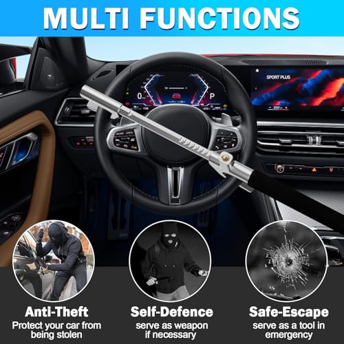 MONOJOY Steering Wheel Lock with Hammer