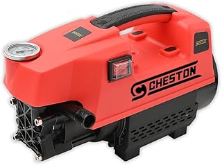 Cheston Car Washer High Pressure Pump | 1 Year Warranty | 1800 Watts, 120 Bars, 6.5L/Min Flow Rate, Pressure Washer for Ca