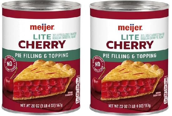 Lite Cherry Pie Filling & Topping (Pack Of 2 Cans, 20 oz.
