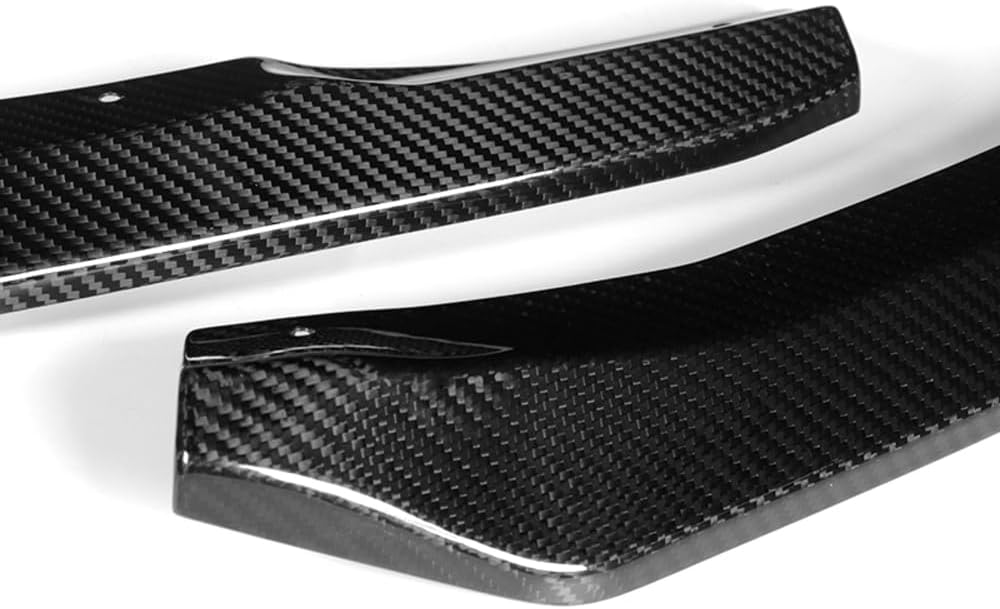 W-POWER, Front Bumper Lip fit for Compatible with 2022-2025 BMW (G42) 2-Series 220i 230i M240i M-Sport Bumper, Front Lip Spoiler Air Chin Body Kit Splitter, Real Carbon Fiber, M-Sport