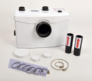 600W Heavy Duty Sewerage Pump Macerator Toilet Waste Water Pump for Toilet Sink Basin Shower Bathtub