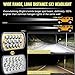 CO LIGHT Pair 7x6 5x7inchs LED Headlights Amber Yellow Halo Angel Eyes Sealed Beam Hi/Lo H6054 H5054 H6014 69822 6052 6053
