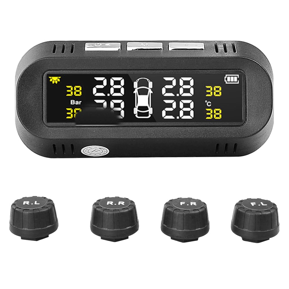 Tpms Sistema di monitoraggio della Pressione dei Pneumatici Allarme del Sistema di sensori di Pressione dei Pneumatici for Auto a energia Solare Pressione Pneumatici(Internal Sensor)