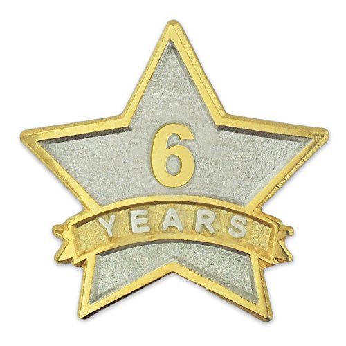 Year Service Award Lapel Pin (1-30 years) gold- & silver-plated