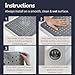 homerella® Shower Mat Non Slip Anti Mold, Non Slip Shower Mats for Inside Shower Stall Anti Slip Mat, Square Shower Floor Mat 21 x 21 in with Suction Cups & Hooks for Quick Drying, Machine Washable