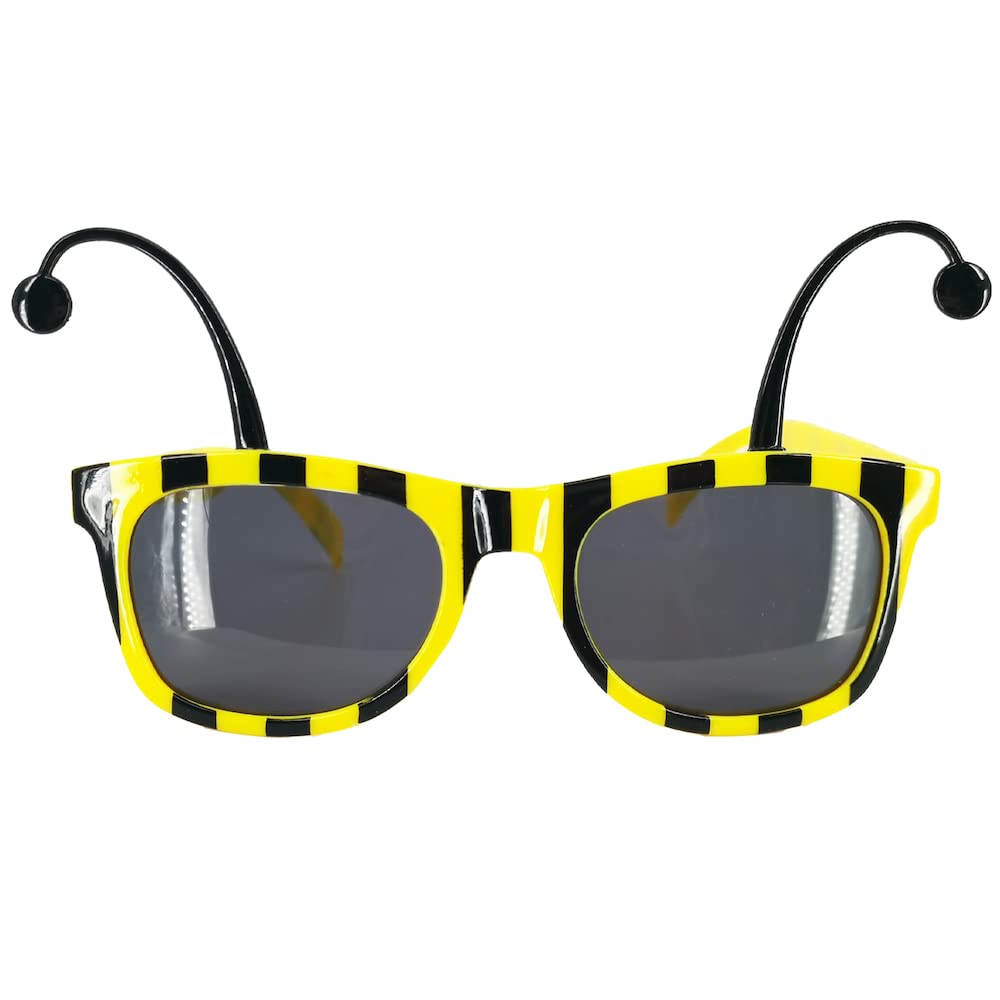 Pohotobooth Props Ltd Black and Yellow Bumble Bee Sunglasses