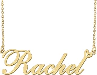Personalized Heart Name Necklace Gold Custom Any Names Stainless Steel Jewelry for Womens Graduation