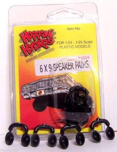 Hoppin Hydros 4 Black 6x9 Speakers (for Hobby Model Kits) 1/24 1/25 Scale