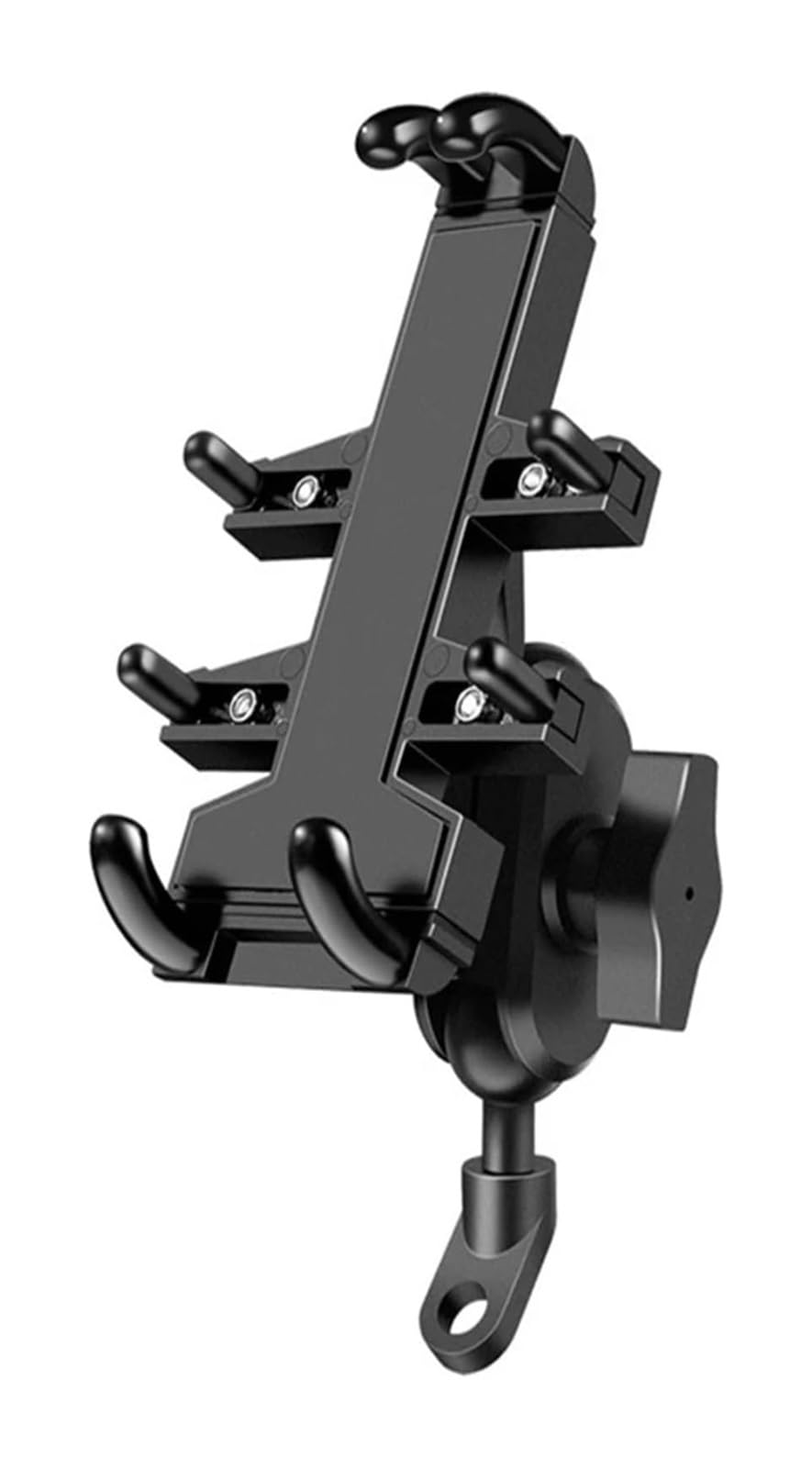 Manillar USB para Motocicleta GPS Navegación Soporte Universal Motocicleta Bicicleta Móvil Teléfono Aluminio Montaje Manillar Lateral Espejo(B)