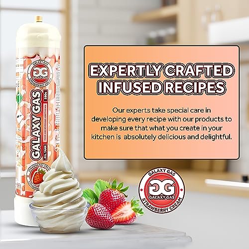 Galaxy Gas Infusion XL .95L 580g N2O Nitrous Oxide Tank Strawberry Cream - 6 Tanks - Thumbnail 6