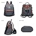 MKP Women Fashion Backpack Purse Multi Pockets Signature Anti-Theft Rucksack Travel Ladies Shoulder Bag Handbag 2Pcs