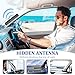 Radio Antenna for Cars, Trucks, RV, SUV -AM FM Radio Antenna, Hidden Windshield Antenna with DIN Plug, Adhesive Mount Hidden Patch Antenna for Vehicle Car Truck Stereo Receiver Player Amplifier