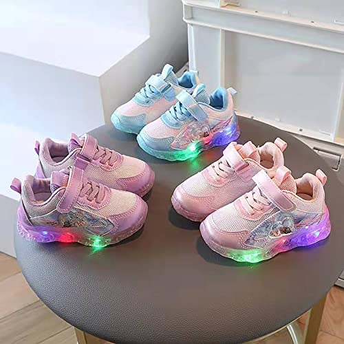 Light Up Shoes for Girls, Toddler Cute Fashion Flashing Running Athletic Sneakers Cute Wedge Sneaker for Girls4