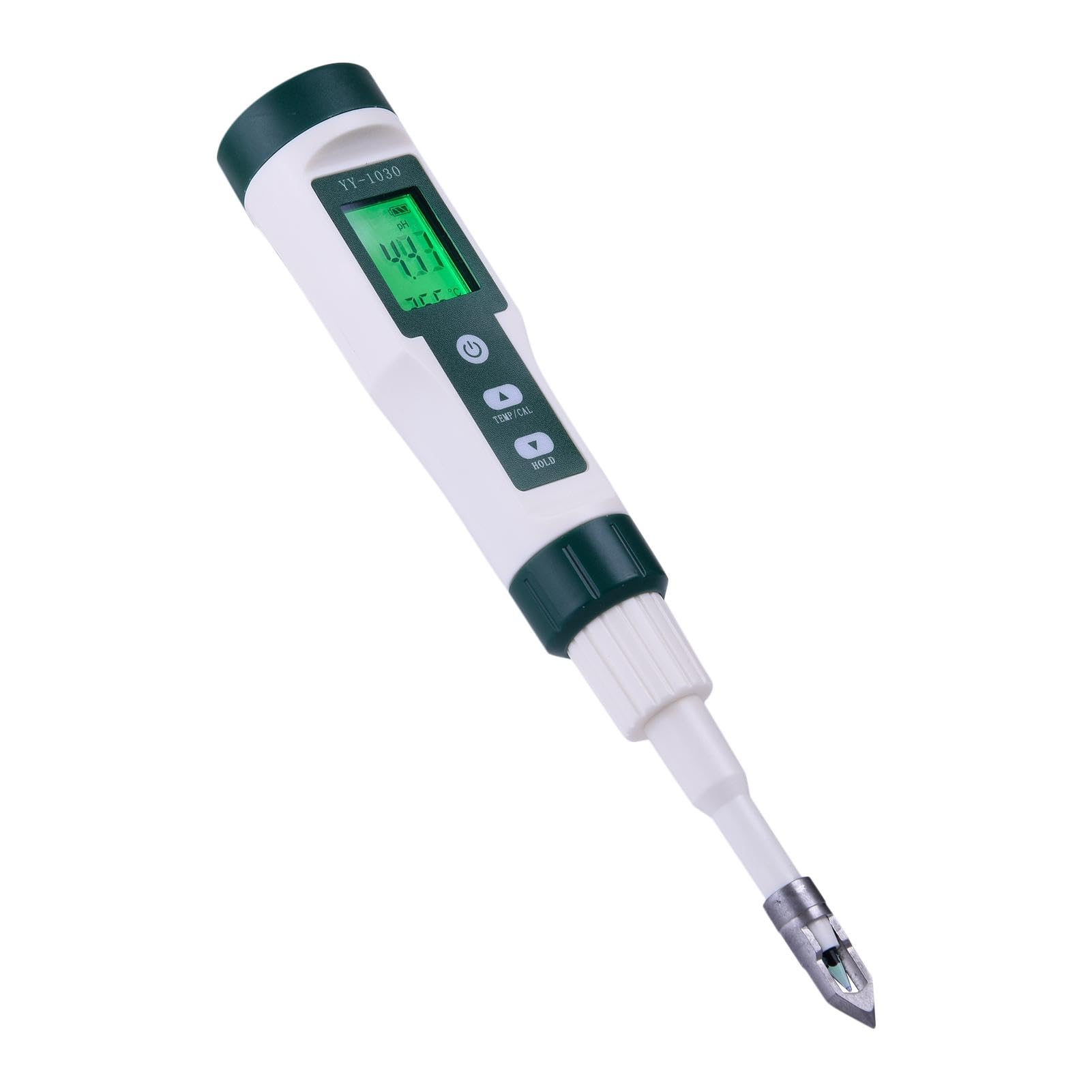 PH-metro alimentare – Tester di pH alimentare, PH-metro alimentare digitale ad alta precisione – Monitor di PH portatile per acqua, acquario, lievito, cibo in scatola