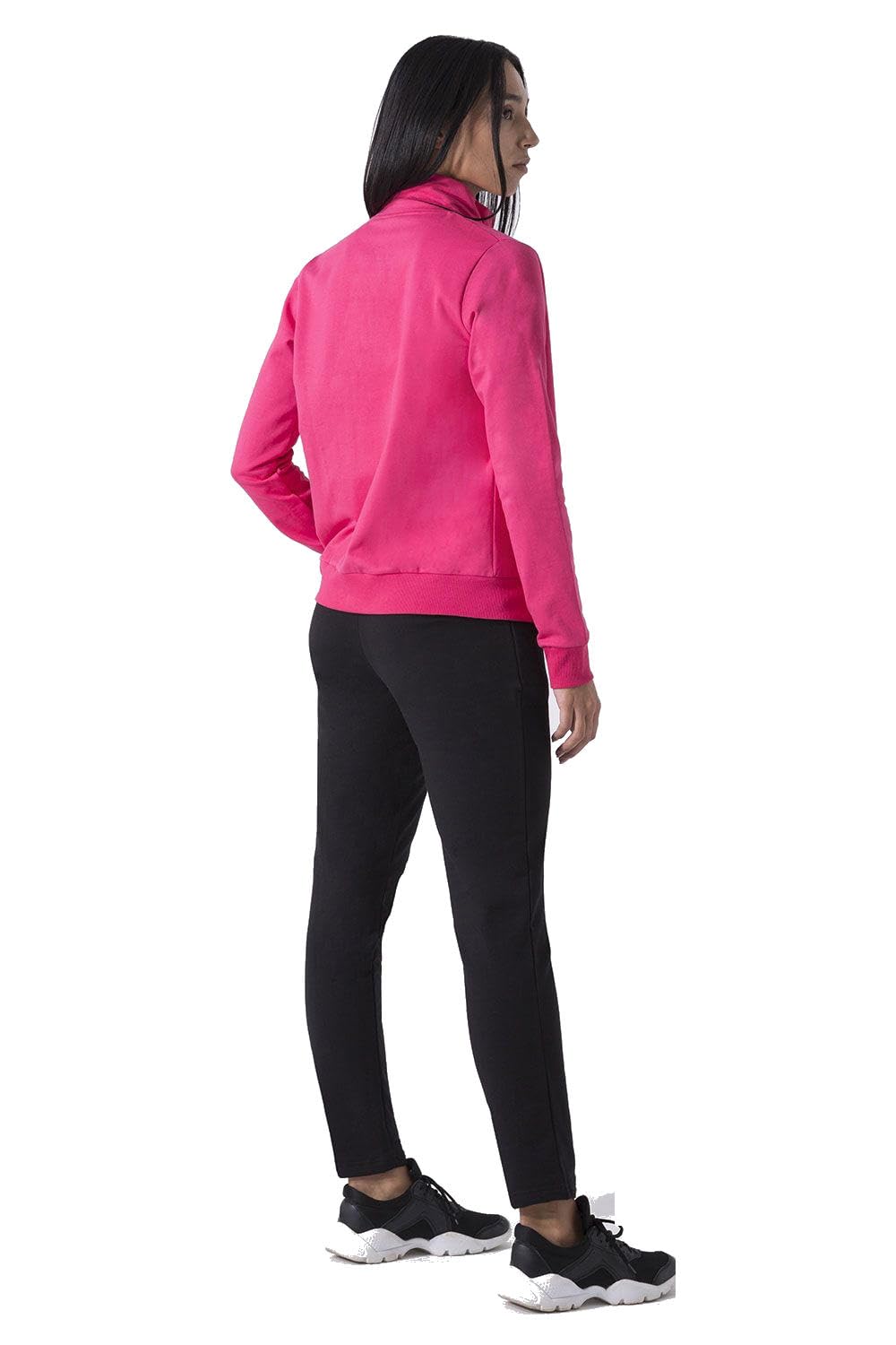 Everlast Tuta da Ginnastica Donna Completo Sportivo, Fuxia/Nero, S | Cotone Felpato, Set per Sport e Tempo Libero, Per Palestra