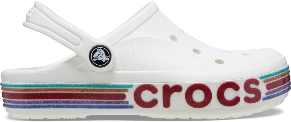 Crocs Kids' Bayaband Glitter Clogs