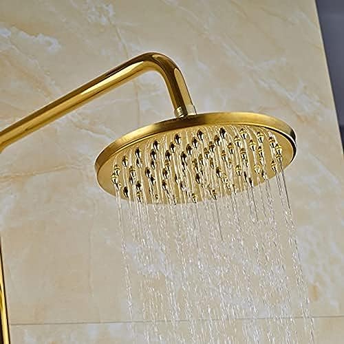 Système de douche dorée anti-calcaire avec mitigeur cascade unique - 3
