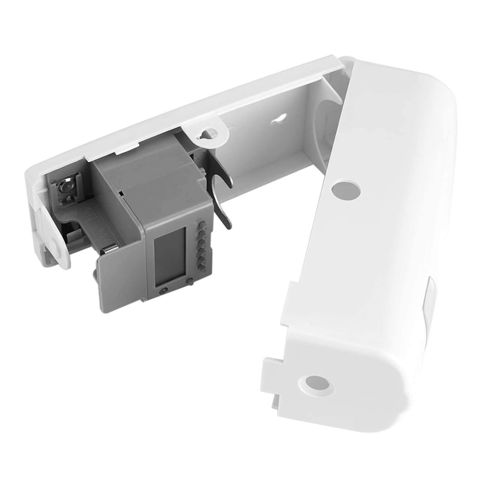 Dispenser Profumo Automatico con Display LCD, Diffusore Spray Timer Ricaricabile, Bianco Avorio, ABS, 86x83x238mm, per Ufficio Bagno Caffè Ristorante