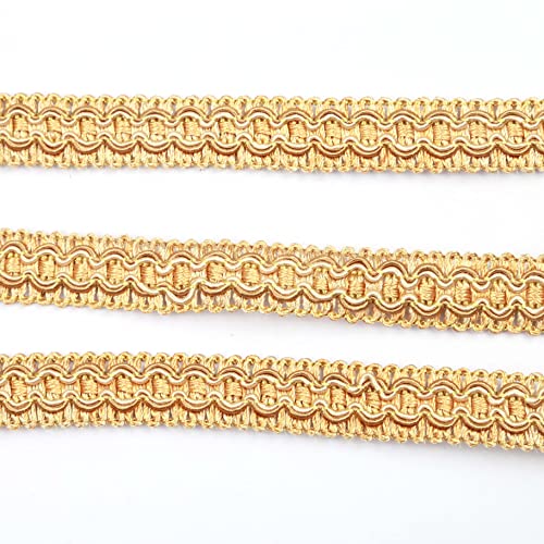 Hedonghexi Gimp Braid Trim, 0.59 Inch / 10M(10.9 Yards) Fabric Trim，Curtain Fabric Trim，Upholstery Trim For Sewing Polyester Hand Diy Crafts Costume Home Decorative #TOP2