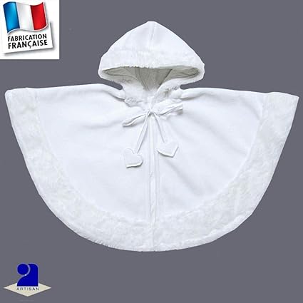 Cape Bapteme Polaire Et Fausse Fourrure Made In France Amazon Fr Bebe Et Puericulture