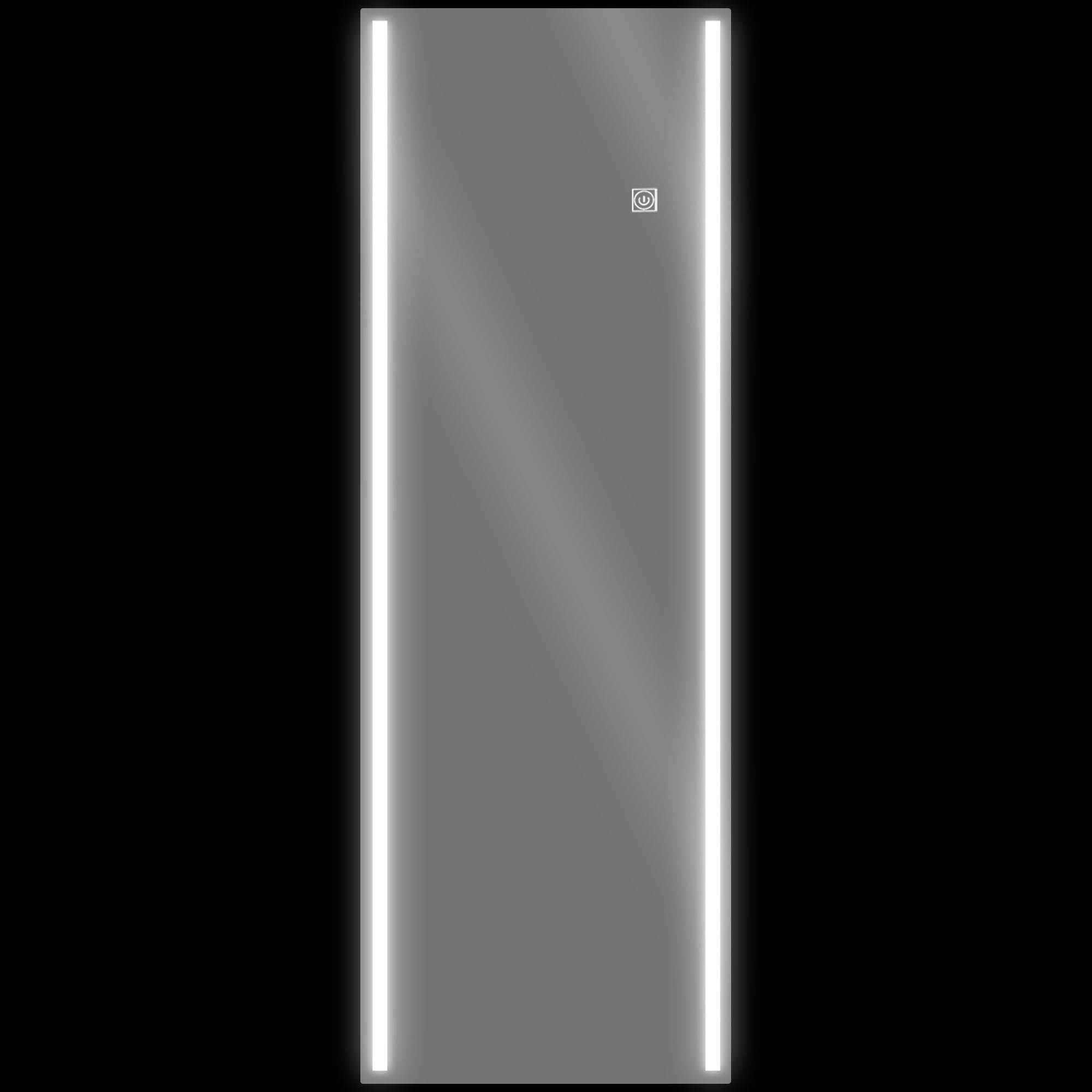 HOMCOM Espejo de pared rectangular con luces LED ajustables, interruptor táctil y antiexplosión, 40 x 120 cm, espejo para salón, dormitorio, entrada
