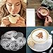 3 Pack Stainless Steel Powder Shaker, Suger Shakers Coffee Cocoa Dredges with Fine-Mesh Lid, AIFUDA Power Can For Cooking Home Restaurant with 16 Pcs Printing Molds Stencils