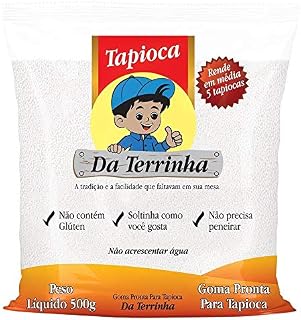Goma Pronta para Tapioca DA TERRINHA / Tapioca from Brazil, hydrated, Bag 500 g.