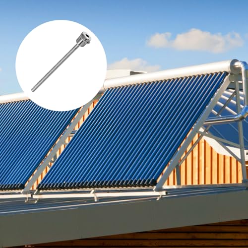 Riisoyu 2 Stück Tauchhülse, 8 x 300mm G 1/2 Zoll Edelstahl 304 Gewinde Schutzrohr für Temperaturfühle Immersion well Thermowell Thermopocket für Thermoelemente Schutzrohr für Temperaturfühler