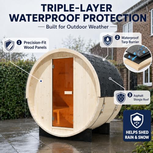 outdoor sauna cabin