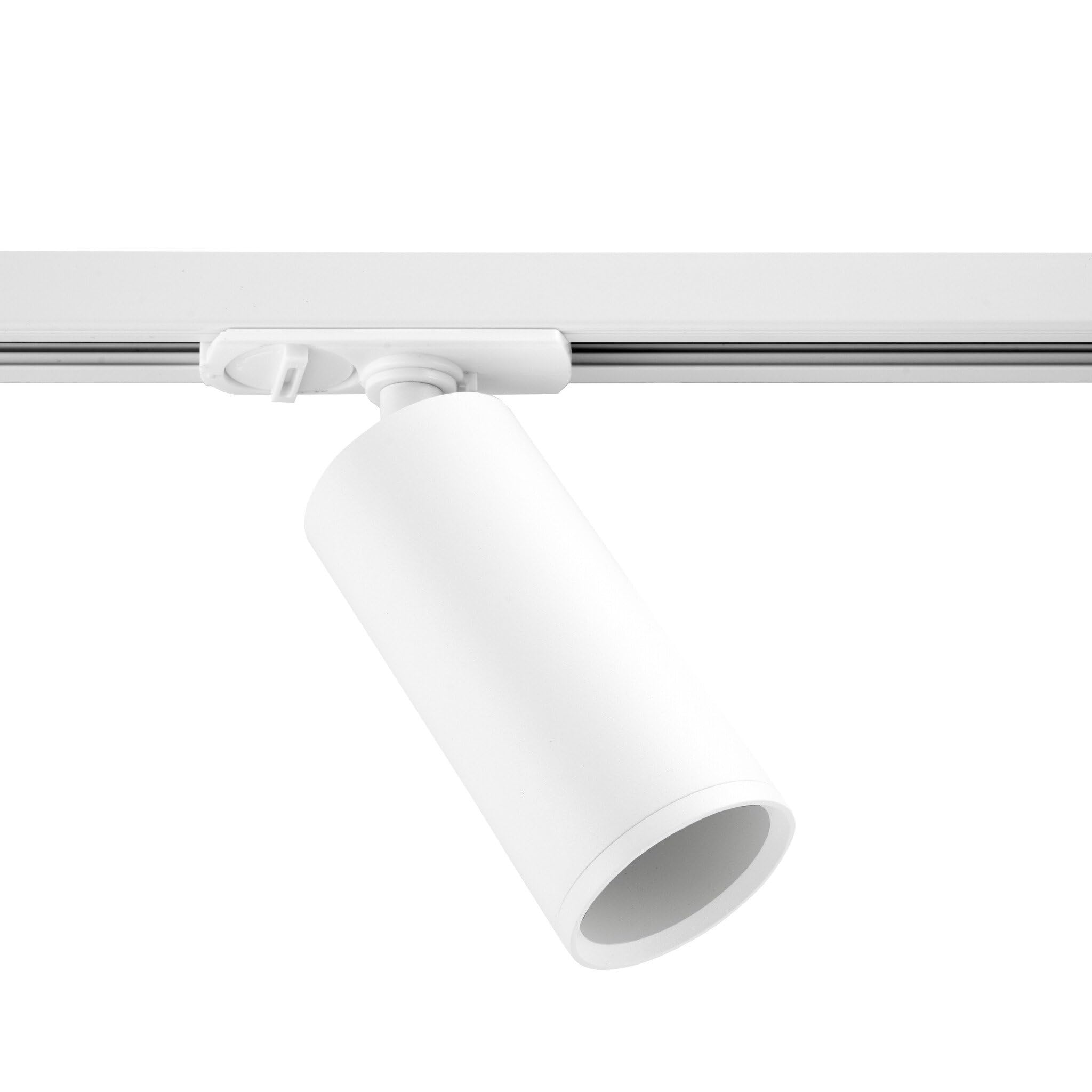 Ledvion - Faretto a Binario, Binario Monofase, Solo illuminazione del binario, Bianco, 1x spot GU10 orientabili, Plafoniera led soffitto, lampadario cucina, faretti led, plafoniera moderna