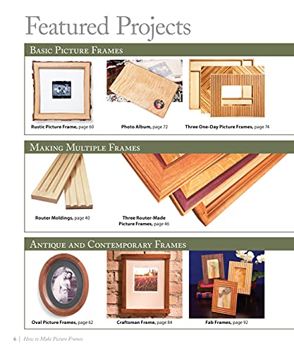 How to Make Picture Frames: 12 Simple to Stylish Projects from the Experts at American Woodworker (Fox Chapel Publishing) Matting, Mounting, Router Moldings, Table Saw Frames without Jigs, and More - Image 3