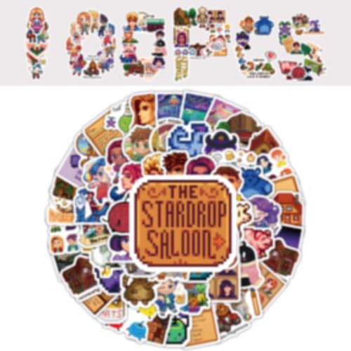 Image of Stardew Waterproof Valley Sticker Set, 100 Unique Stickers | Waterproof
