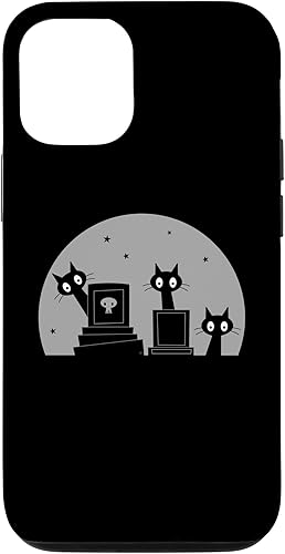 Miniatura 4 de Funda para iPhone 11 espeluznante y bonita funda de gatos de cementerio