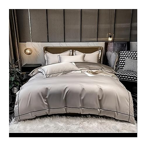 Ensemble de literie brodé haut de gamme chic ui pour lit double