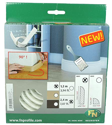 Neuhofer Holz 713457 Biegesockelleiste biegbare Sockelleiste Biegeleiste 10...
