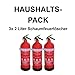 Produktbild 3X Fettbrandlöscher für den Haushalt ninux ABF Feuerlöscher Schaum 2 Liter mit Halterung und Manometer