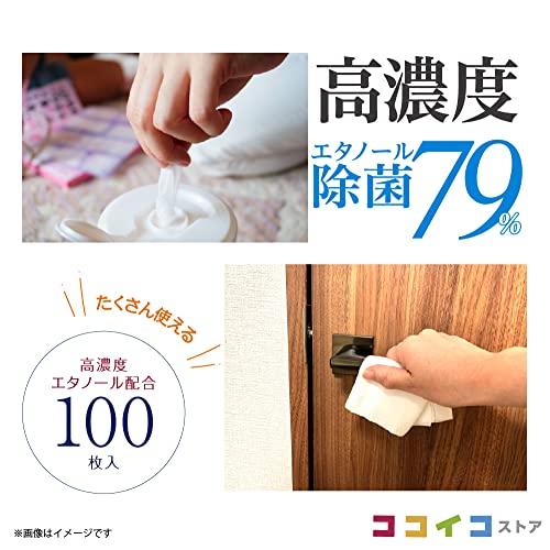 7days ボトルウェット 高濃度 エタノール79％ 除菌シート 100枚入（本体1個）ウェットティッシュ 日本製