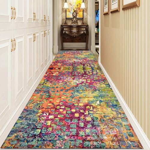 Alfombras de pasillo largas antideslizantes de entrada y textil lavable ultrafino 6