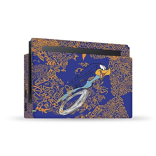 Skin Nintendo Switch Looney Tunes Road Runner autocollant vinyle pour console et dock par Head Case