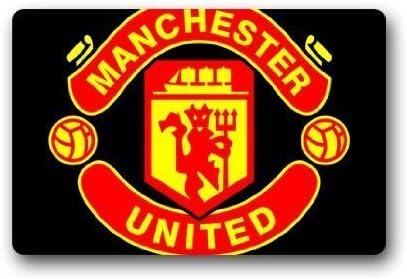 Mother Huang S fashionable Welcome Manchester United ManUtd MUFC Decorative Doormat Indoor/Outdoor Doormat ; Non-woven Fabric Non Slip Shower/Floor/Bathroom Mat Decor 23.6"(L) x 15.7"(W)