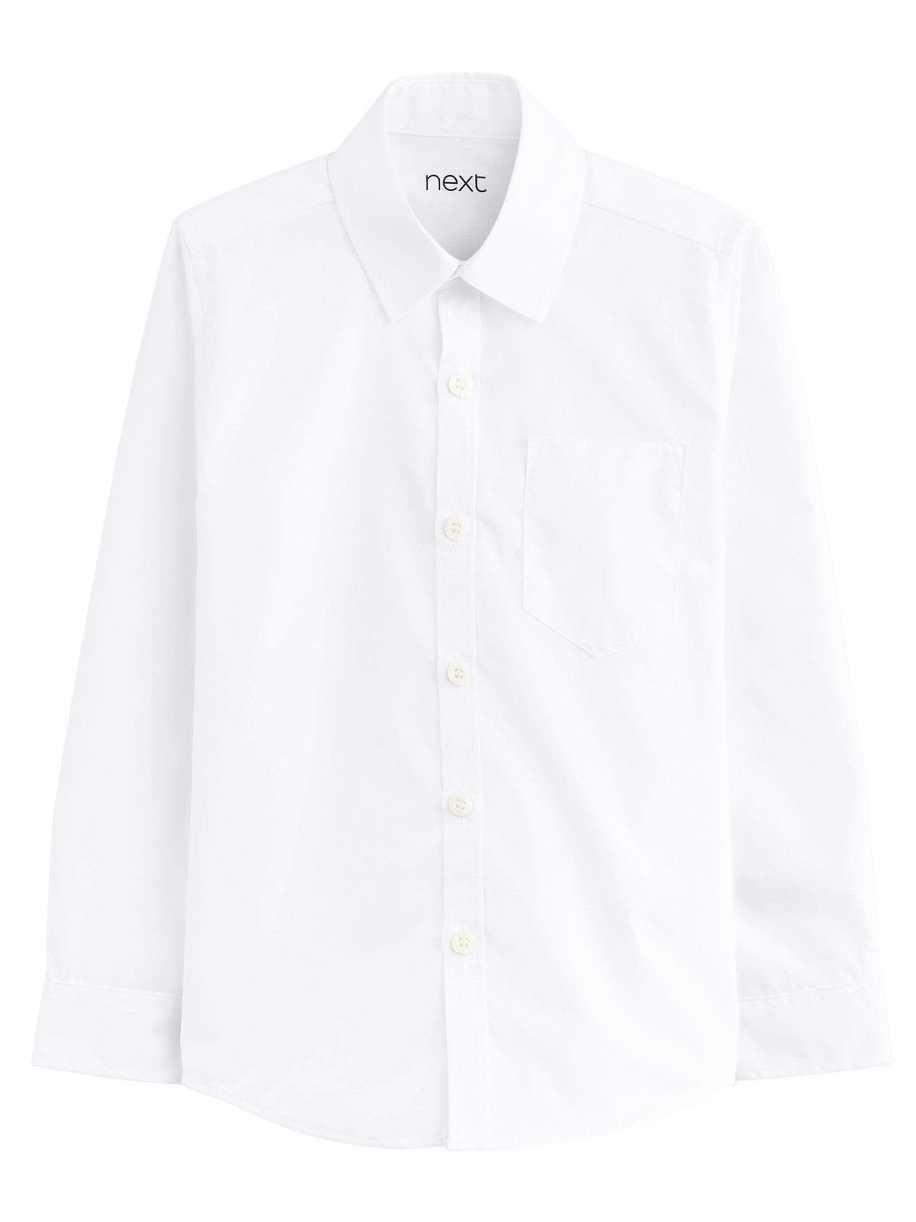 NEXT Niños Pack de 5 Camisas Escolares de Manga Larga de Corte Slim